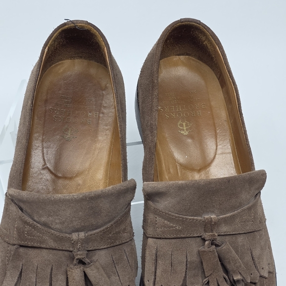 Brooks Brothers Mens Made In Italy Brown Tassel Loafers Size 8.5 Pre-owned - Picture 9 of 12